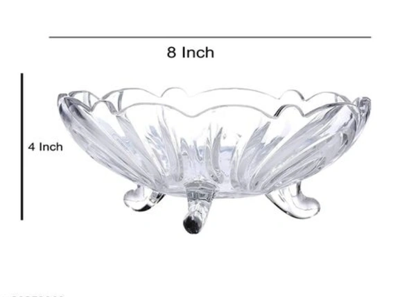 Microwave Safe Glass Bowls -  Free Size, Glass, Microwave Safe,  Pack of1